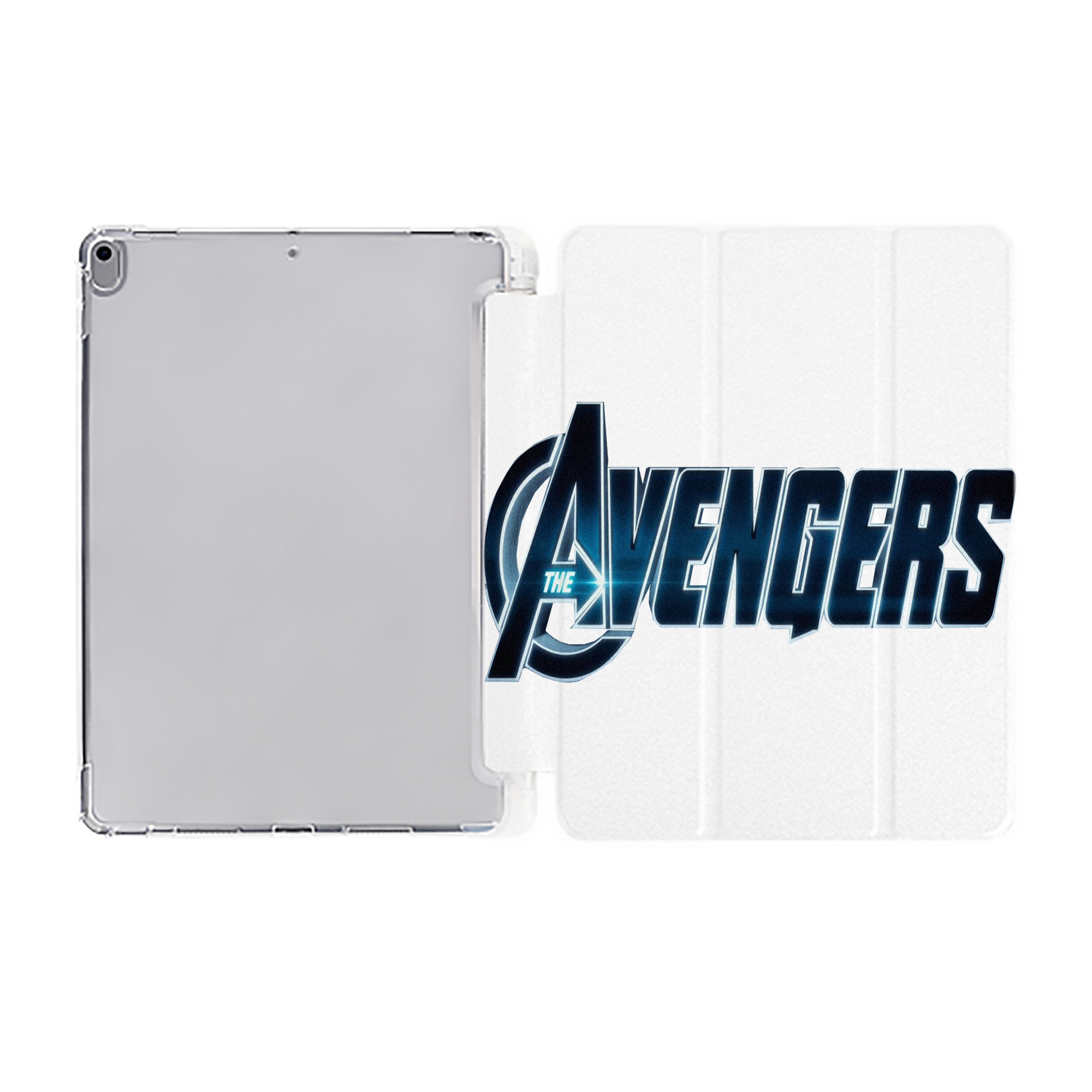 （画像用） アベンジャーズ The Avengers IPad ケース ペン収納付き 三つ折りスタンド PUレザー×シリコン 対応機種9.5/10.5/10.9インチ